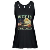 Wtf Is A Kilometer Eagle Badge American Signature Burger 4th Of July Gift Ladies Essential Flowy Tank