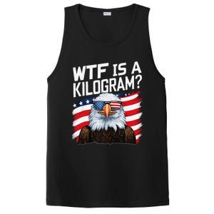 Wtf Is A Kilogram Funny 4th Of July Patriotic Eagle Usa PosiCharge Competitor Tank