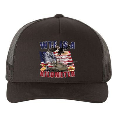 Wtf Is A Kilometer Funny Political Yupoong Adult 5-Panel Trucker Hat