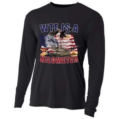 Wtf Is A Kilometer Funny Political Cooling Performance Long Sleeve Crew