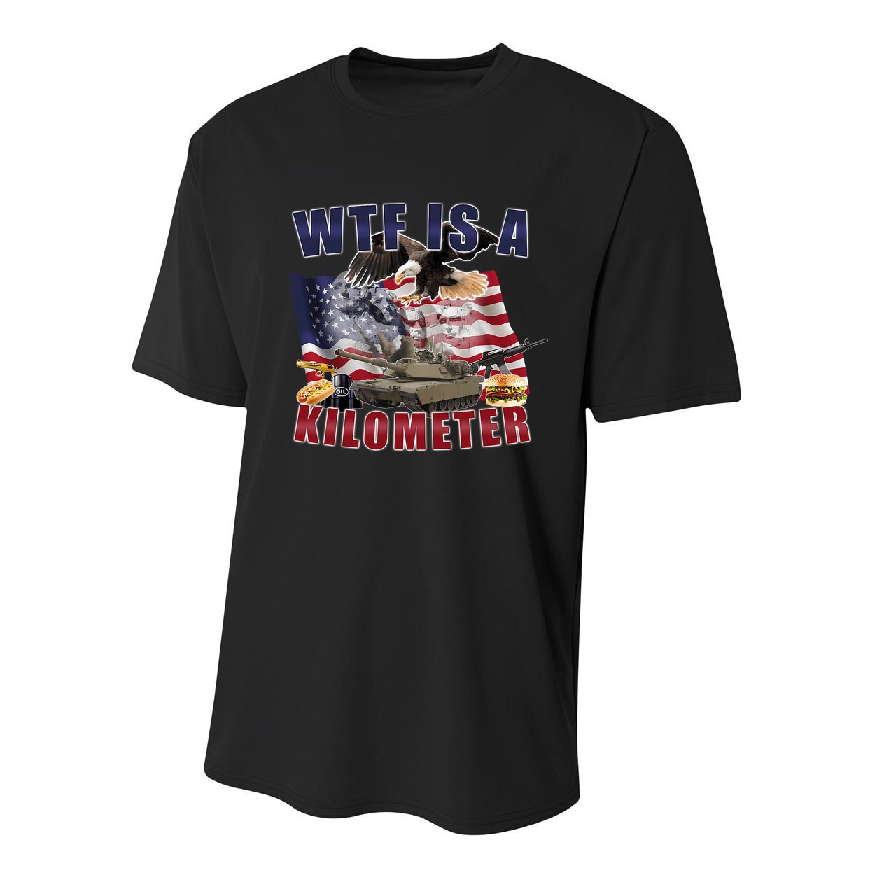 Wtf Is A Kilometer Funny Political Youth Performance Sprint T-Shirt