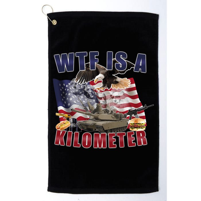 Wtf Is A Kilometer Funny Political Golf Towel