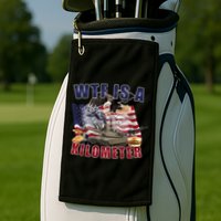 Wtf Is A Kilometer Funny Political Golf Towel