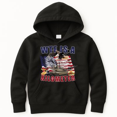 Wtf Is A Kilometer Funny Political Kids Hoodie