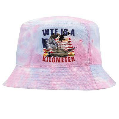 Wtf Is A Kilometer Funny Political Tie-Dyed Bucket Hat