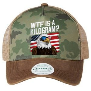 Wtf Is A Kilogram Funny 4th Of July Patriotic Eagle Usa Legacy Tie Dye Trucker Hat