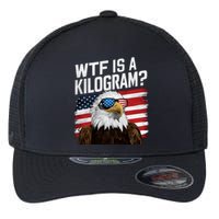 Wtf Is A Kilogram Funny 4th Of July Patriotic Eagle Usa Flexfit Unipanel Trucker Cap