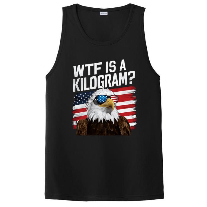 Wtf Is A Kilogram Funny 4th Of July Patriotic Eagle Usa PosiCharge Competitor Tank