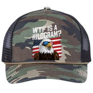 Wtf Is A Kilogram Funny 4th Of July Patriotic Eagle Usa Retro Rope Trucker Hat Cap