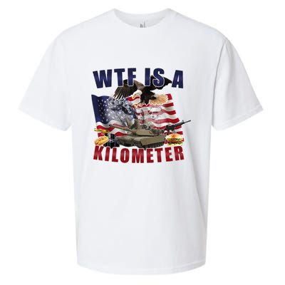 Wtf Is A Kilometer Funny Political Sueded Cloud Jersey T-Shirt