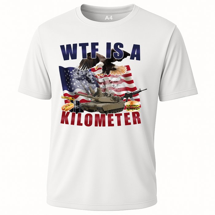 Wtf Is A Kilometer Funny Political Cooling Performance Crew T-Shirt