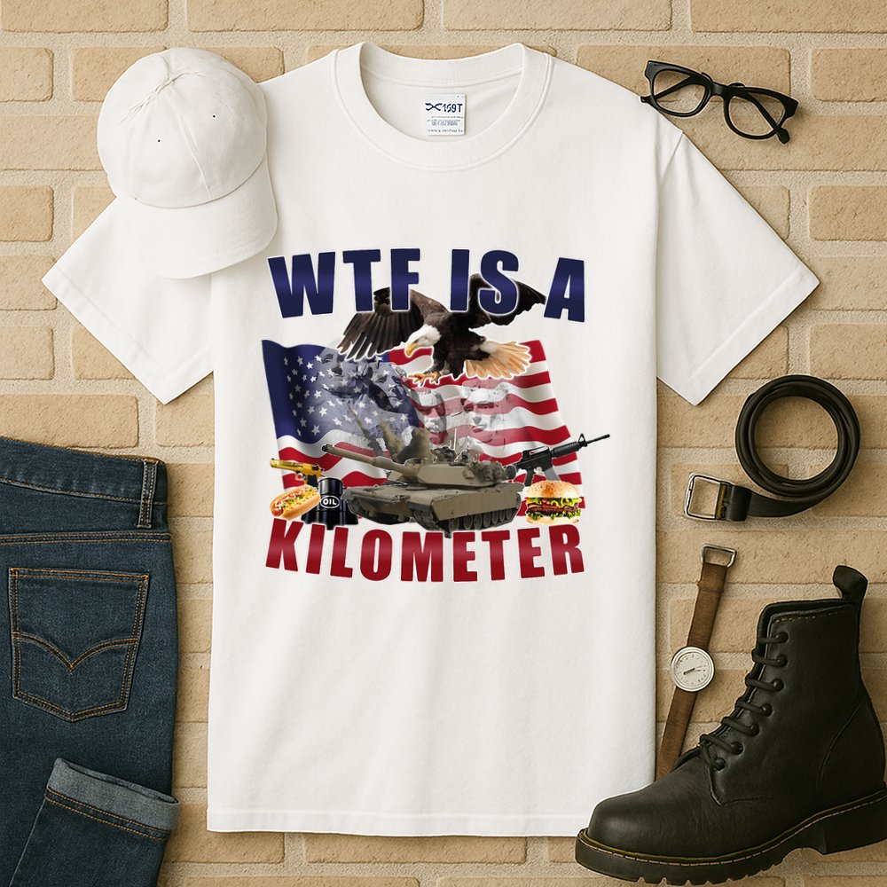 Wtf Is A Kilometer Funny Political Tall T-Shirt