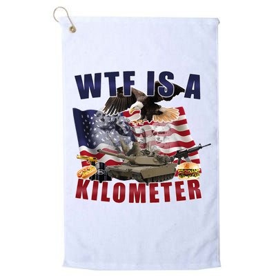 Wtf Is A Kilometer Funny Political Golf Towel