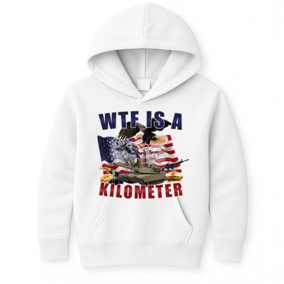 Wtf Is A Kilometer Funny Political Kids Hoodie