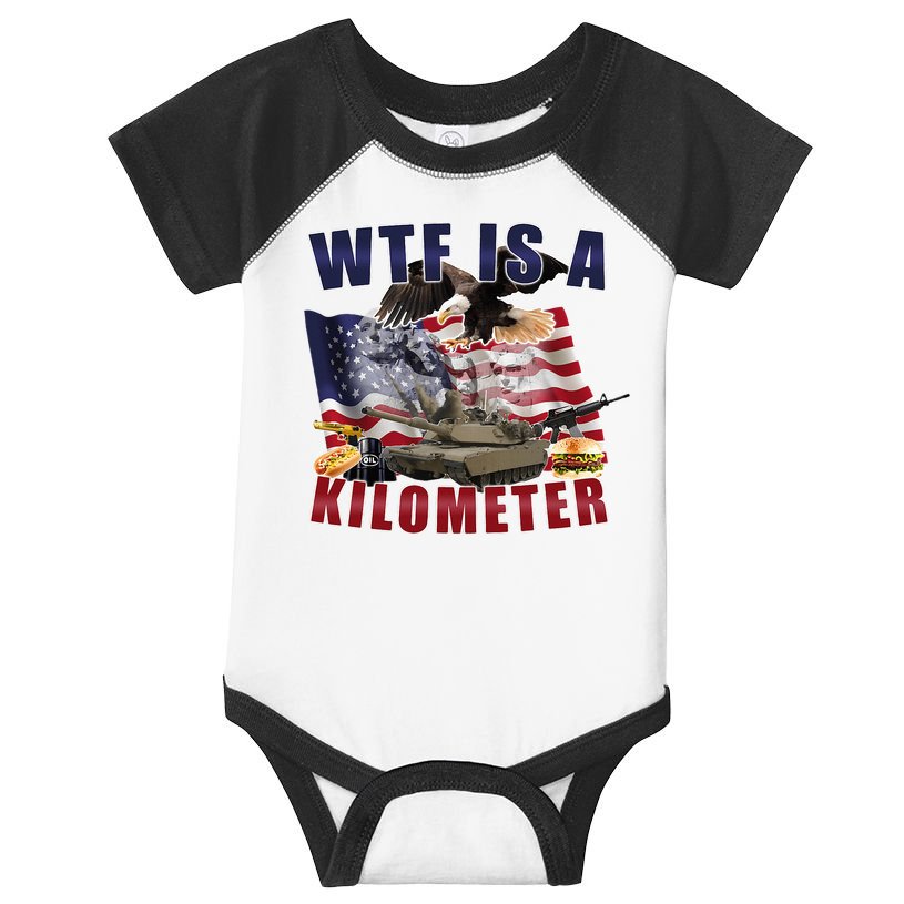 Wtf Is A Kilometer Funny Political Infant Baby Jersey Bodysuit