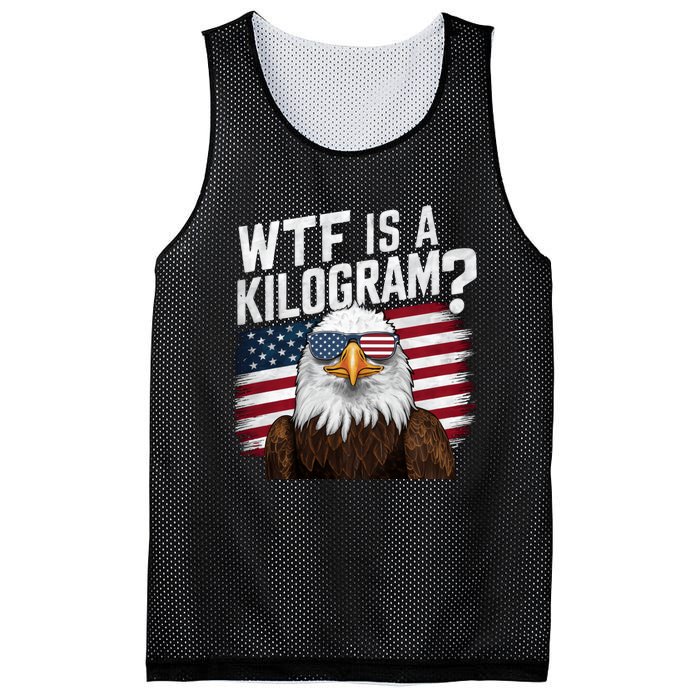 Wtf Is A Kilogram Funny 4th Of July Patriotic Eagle Usa Mesh Reversible Basketball Jersey Tank