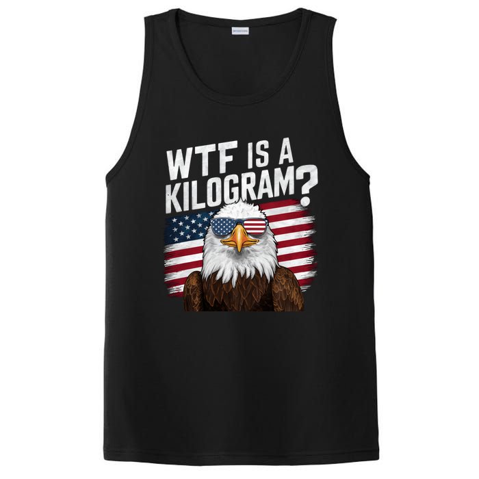 Wtf Is A Kilogram Funny 4th Of July Patriotic Eagle Usa PosiCharge Competitor Tank