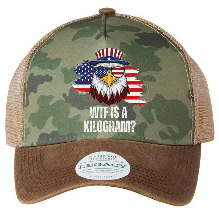 Wtf Is A Kilogram Funny 4th Of July Eagle Usa2024 Patriotic Legacy Tie Dye Trucker Hat