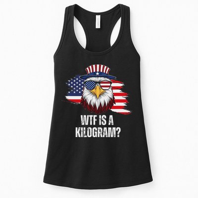 Wtf Is A Kilogram Funny 4th Of July Eagle Usa2024 Patriotic Womens Tank Top