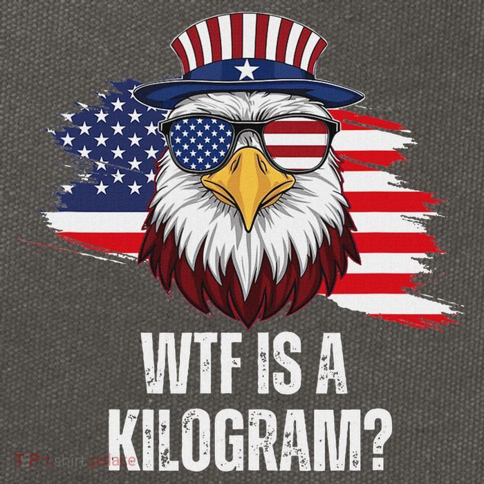 Wtf Is A Kilogram Funny 4th Of July Eagle Usa2024 Patriotic Cotton Canvas Backpack