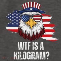 Wtf Is A Kilogram Funny 4th Of July Eagle Usa2024 Patriotic Vector Backpack