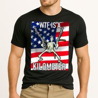 WTF Is A Kilometer July 4th Skeleton Funny Cringey USA Meme Performance Shirt