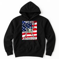 WTF Is A Kilometer July 4th Skeleton Funny Cringey USA Meme Hoodie