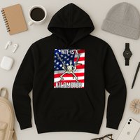 WTF Is A Kilometer July 4th Skeleton Funny Cringey USA Meme Hoodie