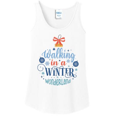 Walking In A Winter Wonderland Christmas Funny Xmas Holiday Gift Ladies Essential Tank