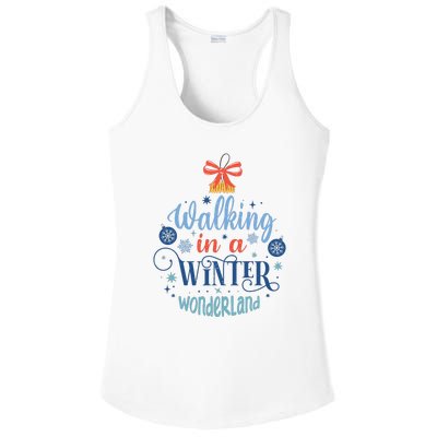 Walking In A Winter Wonderland Christmas Funny Xmas Holiday Gift Ladies PosiCharge Competitor Racerback Tank