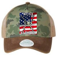 WTF Is A Kilometer July 4th Skeleton Funny Cringey USA Meme Legacy Tie Dye Trucker Hat