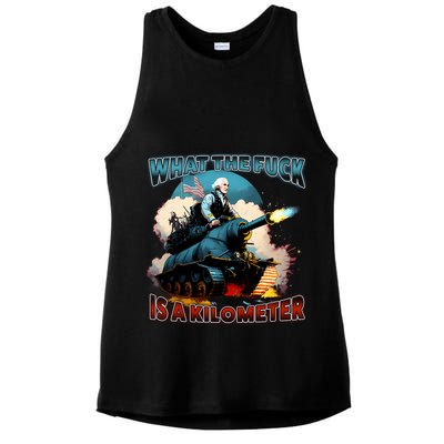 Wtf Is A Kilometer Ladies PosiCharge Tri-Blend Wicking Tank