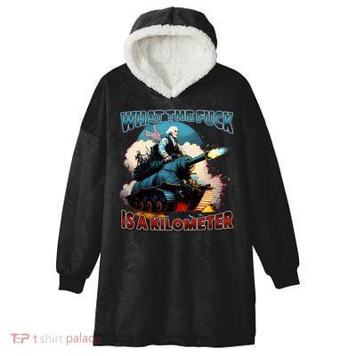 Wtf Is A Kilometer Hooded Wearable Blanket