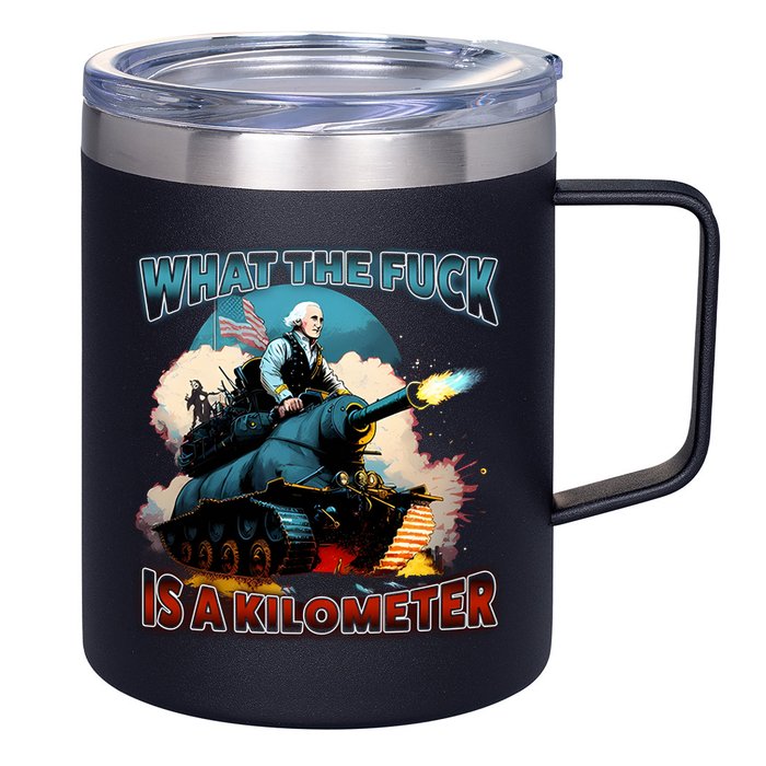 Wtf Is A Kilometer 12oz Stainless Steel Coffee Mug