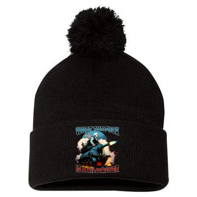 Wtf Is A Kilometer Pom Pom 12in Knit Beanie