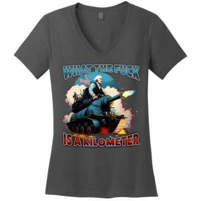 Wtf Is A Kilometer Women's V-Neck T-Shirt