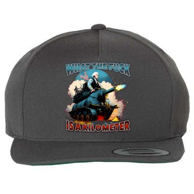 Wtf Is A Kilometer Wool Snapback Cap