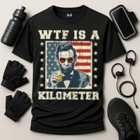 Wtf Is A Kilometer Abe Lincoln July 4th Cooling Performance Crew T-Shirt