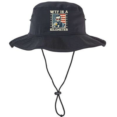 Wtf Is A Kilometer Abe Lincoln July 4th Bucket Hat