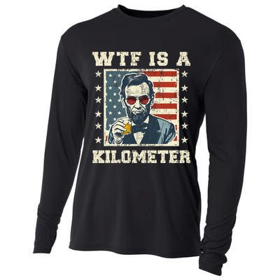 Wtf Is A Kilometer Abe Lincoln July 4th Cooling Performance Long Sleeve Crew