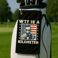 Wtf Is A Kilometer Abe Lincoln July 4th Golf Towel