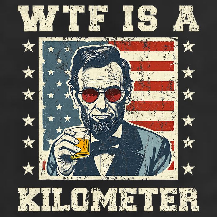 Wtf Is A Kilometer Abe Lincoln July 4th Golf Towel
