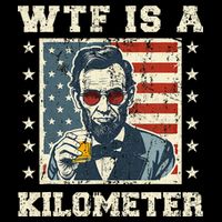 Wtf Is A Kilometer Abe Lincoln July 4th Wool Snapback Cap
