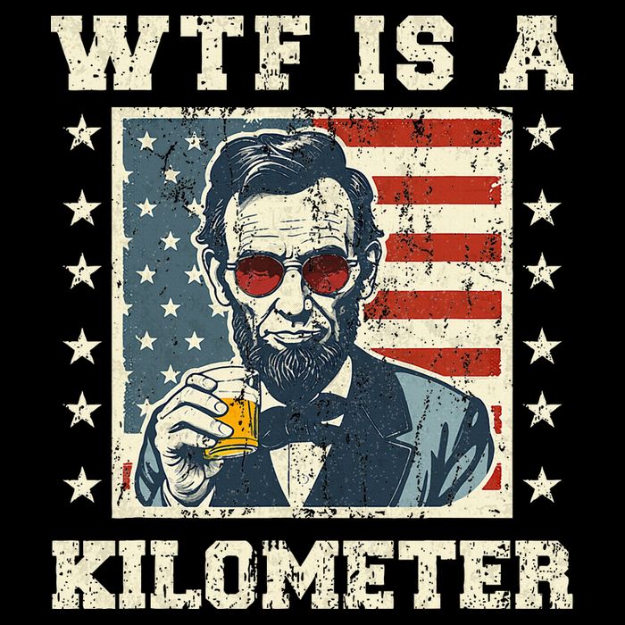 Wtf Is A Kilometer Abe Lincoln July 4th Wool Snapback Cap