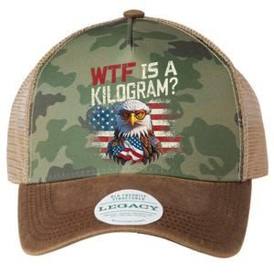 Wtf Is A Kilogram Funny 4th Of July Patriotic Eagle Usa Legacy Tie Dye Trucker Hat