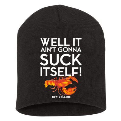 Well It Aint Gonna Suck Itself Lobster New Orleans Short Acrylic Beanie