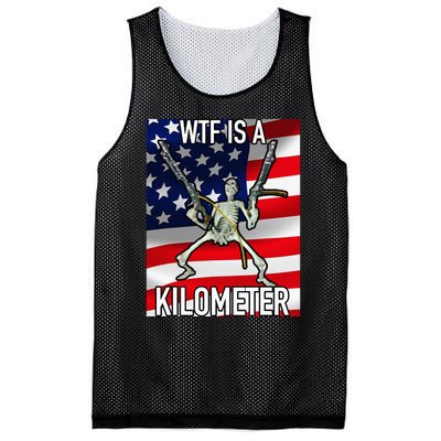 Wtf Is A Kilometer July 4th Skeleton Funny Cringey Mesh Reversible Basketball Jersey Tank