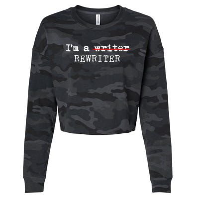 Wo I'm A Rewriter | This Is My Writing Tee VNeck Cropped Pullover Crew