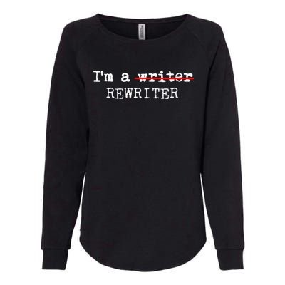 Wo I'm A Rewriter | This Is My Writing Tee VNeck Womens California Wash Sweatshirt