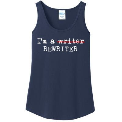 Wo I'm A Rewriter | This Is My Writing Tee VNeck Ladies Essential Tank